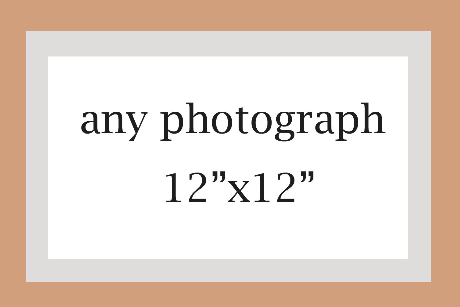 Any 12x12 Photo designed fit IKEA Ribba 20x20 Frame - Personalize your home wall decor, Photo Gift idea