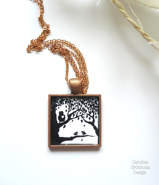Animal Hearts - Pendant Necklace Silhouette Art