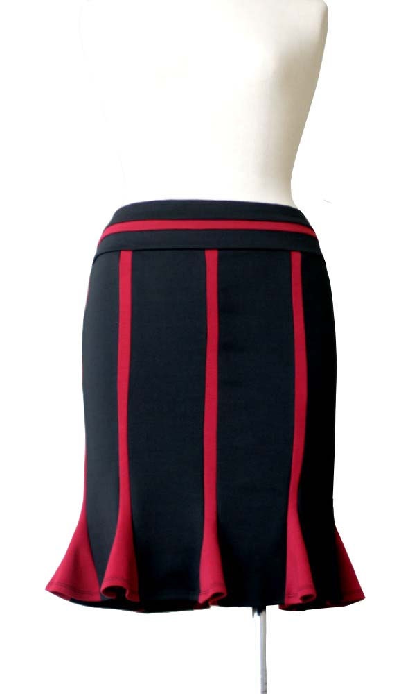 Pencil skirt. Black pencil skirt. Jersey skirt. Made to order skirt. Womens skirt.