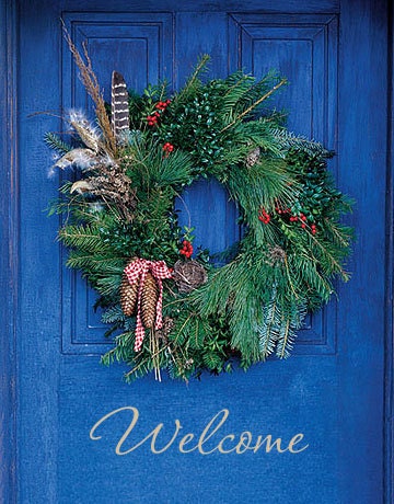 WELCOME Front Door Entry 18x4 Sign Vinyl Wall Decal Sticker