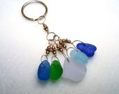 Sea Glass Keychain - Sea Glass Key Chain - Beach Glass Keychain - Keychain for Women - Seaglass Keychain - Key Accessory - Handmade Keychain