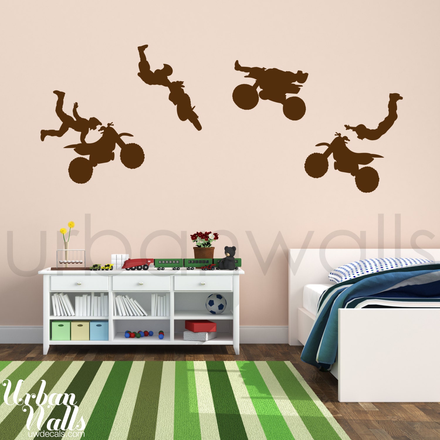 Vinyl Wall Sticker Decal Art- Dirt Bikes