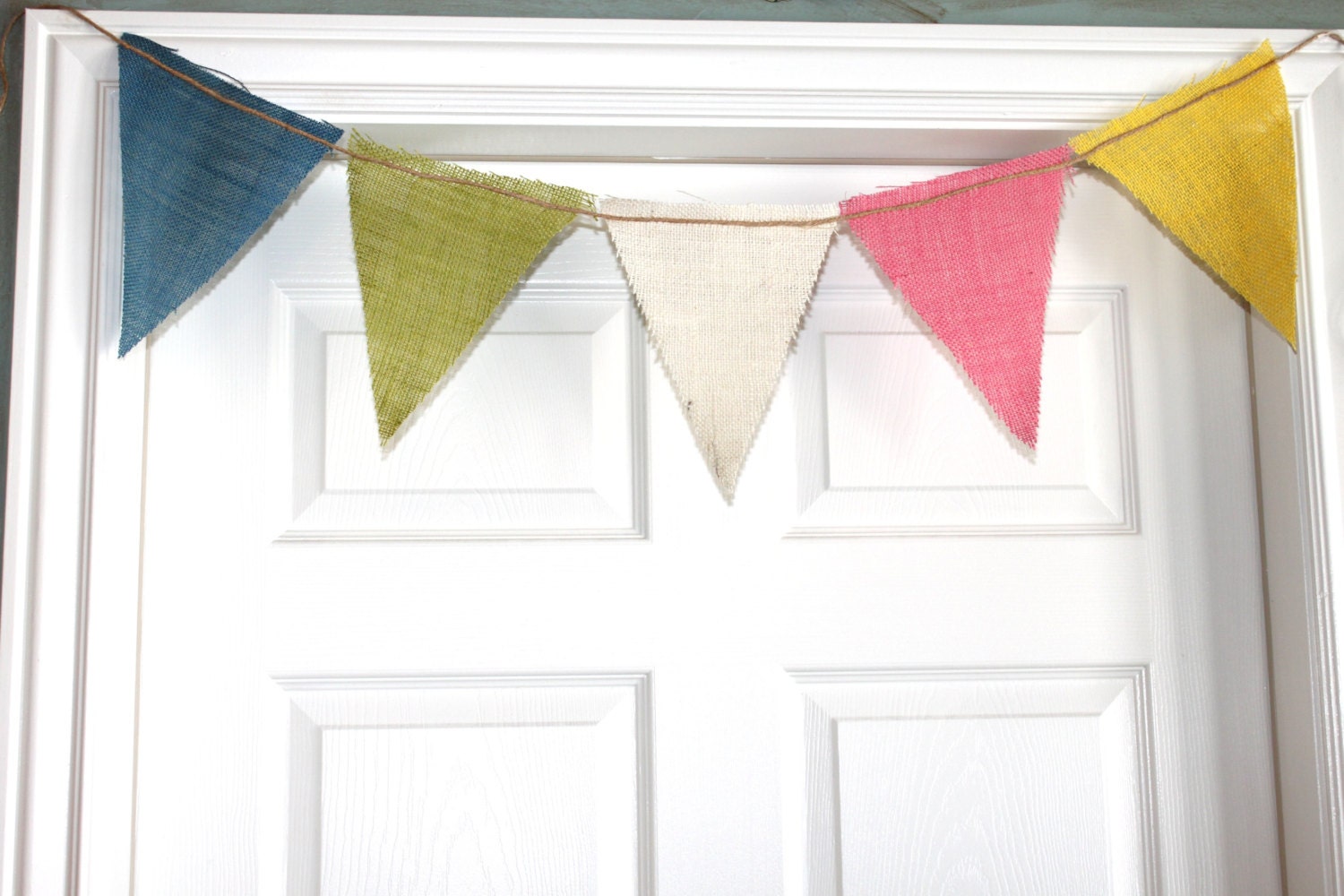 Burlap Bunting - Spring Bouquet Il_570xn