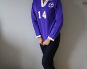 vintage soccer shirt team jersey purple white Valley Heights