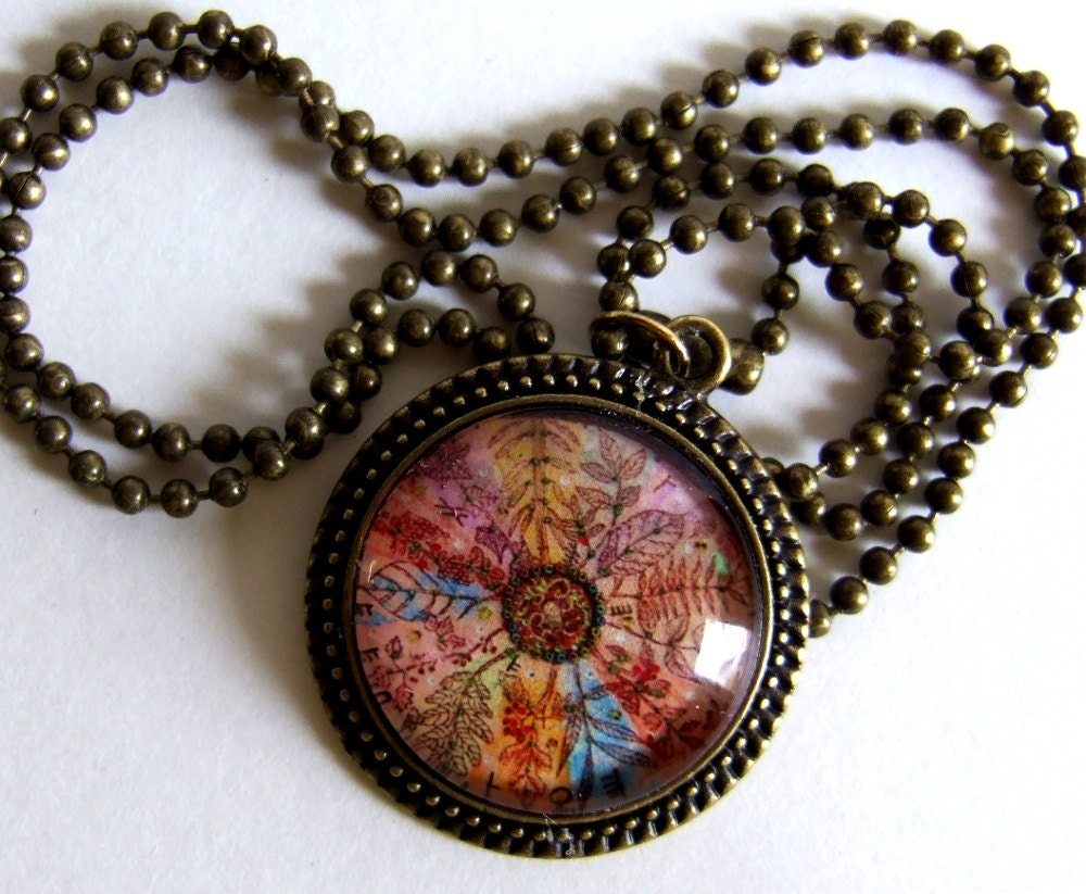 Earth Day Pendant Round Celtic Irish Druid Tree Calendar Necklace