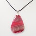 On Sale Pink Necklace, Large Pink Rhodochrosite Pendant Necklace/ Rhodochrosite Pink drilled On Top Bail Necklace