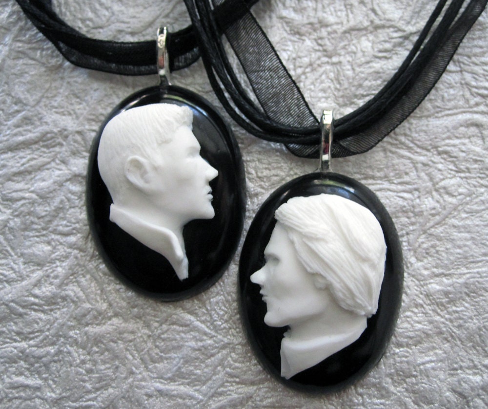Supernatural - Set of Two Necklaces - Sam & Dean Winchester Cameo Necklaces