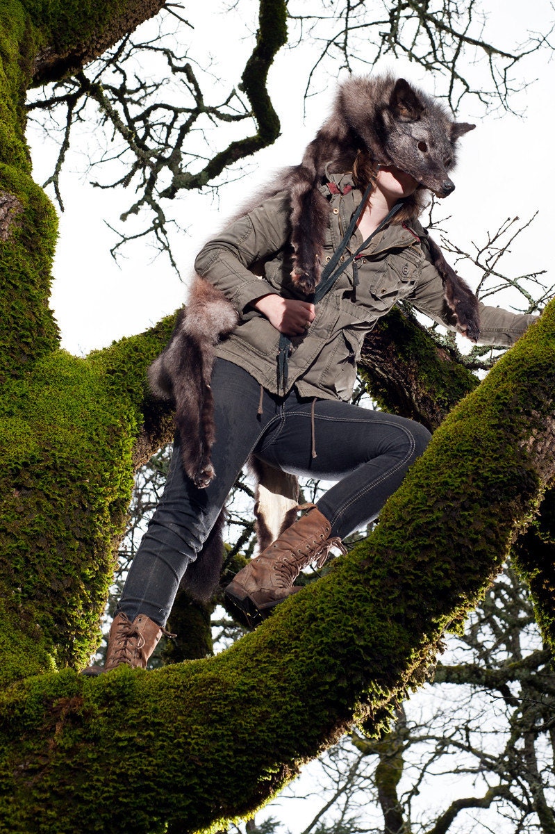 By Commission Only - Coyote, Wolf, Fox, Bear, Lynx, Cougar, or Bobcat Skin Headdress