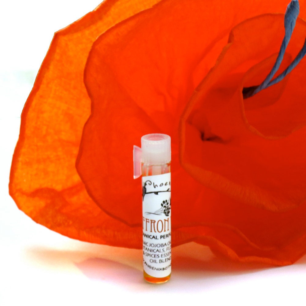 Saffron Veil Botanical Perfume, Organic, Vegan - Sample Vial
