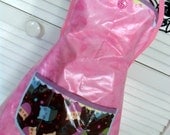 Little Girls Art Apron Kids Craft Apron Art Smock Laminated Cotton Wipe Clean S,M,L