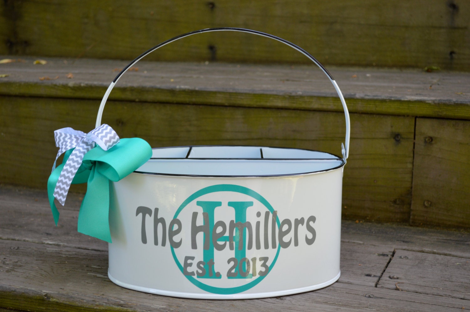 Personalized utensil holder assorted colors