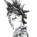 Print of Original Fashion Watercolor Illustration. Titled: Punkink 4