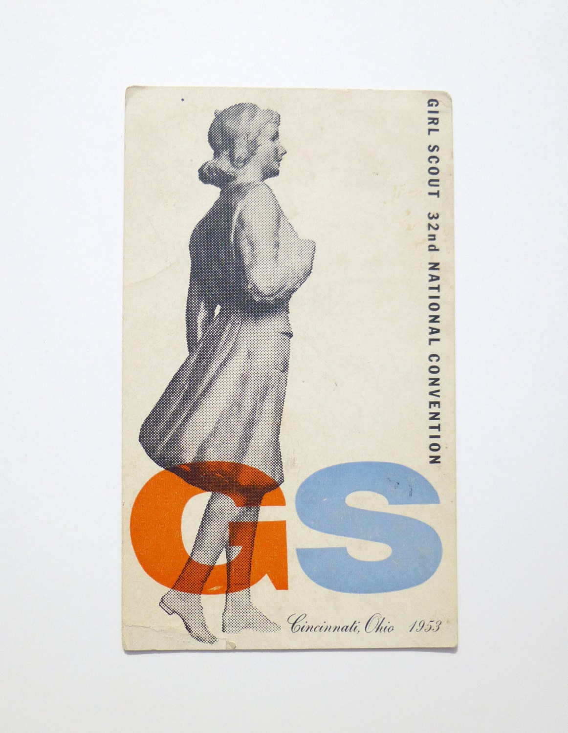 Alvin Lustig - Girl Scout Postcard - Cincinati, OH 1953