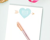 HELLO LOVELY - Everyday Oversized Note or Desk Pad by Flair Designery