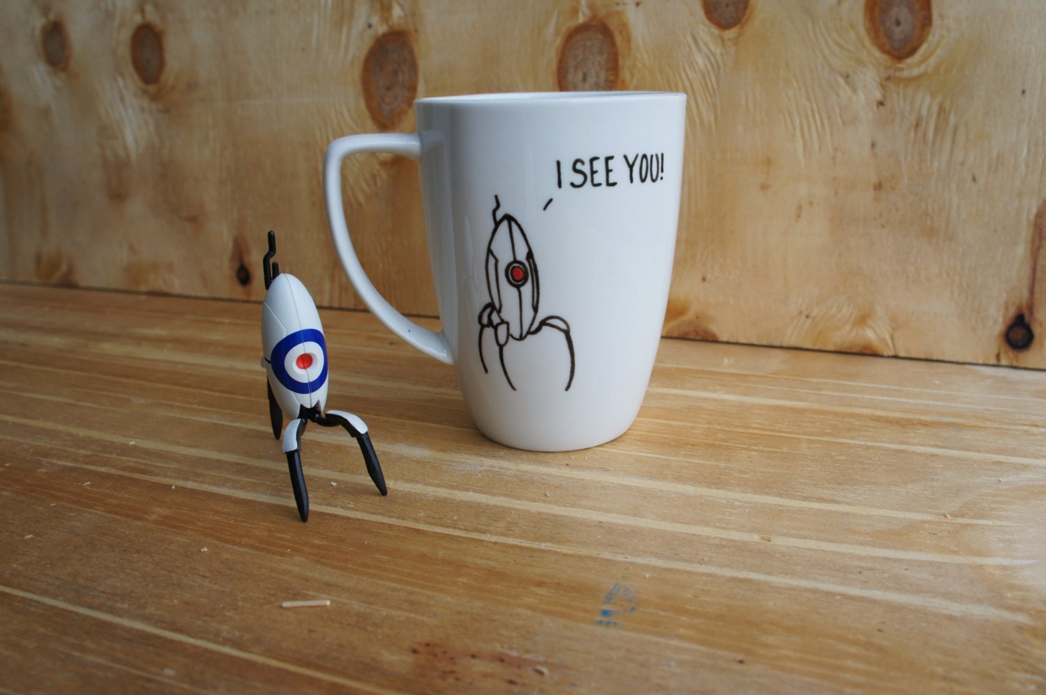 NEW Portal Turret I See You Coffee Mug Tea Cup