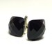 Cuff Links - Men's Faceted Square Black Onyx Cuff Links