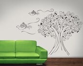 Vinyl Wall Decal Sticker Bird Tree OSDC449s