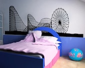 Vinyl Wall Decal Sticker Ferris Wheel and Roller  Coaster OSAA1051s