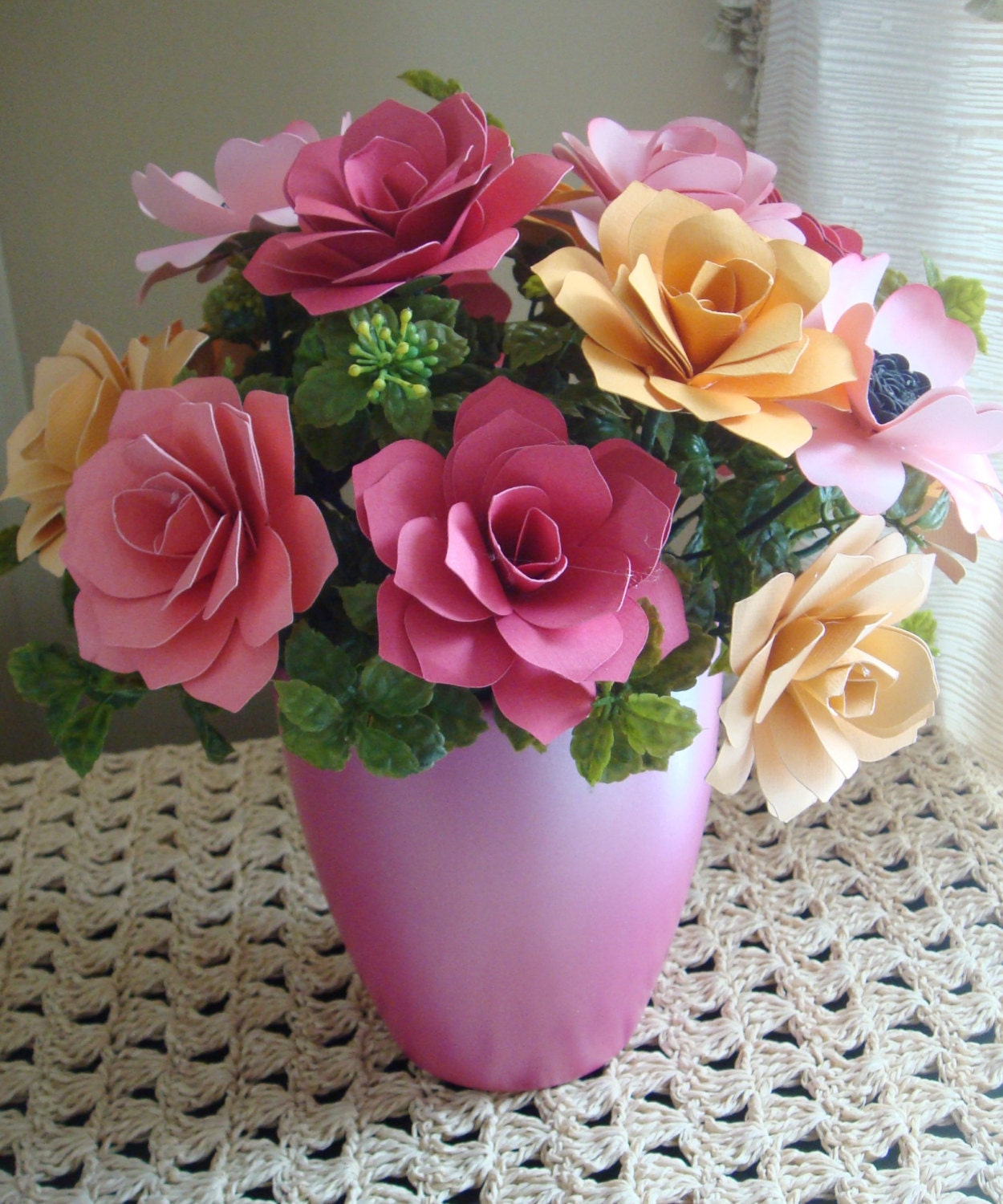Paper Flower Arrangement Perfect for Birthdays and anniversary Get well
