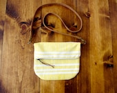 The City Bag  - Lemon Yellow - Lines - Cross body bag / purse