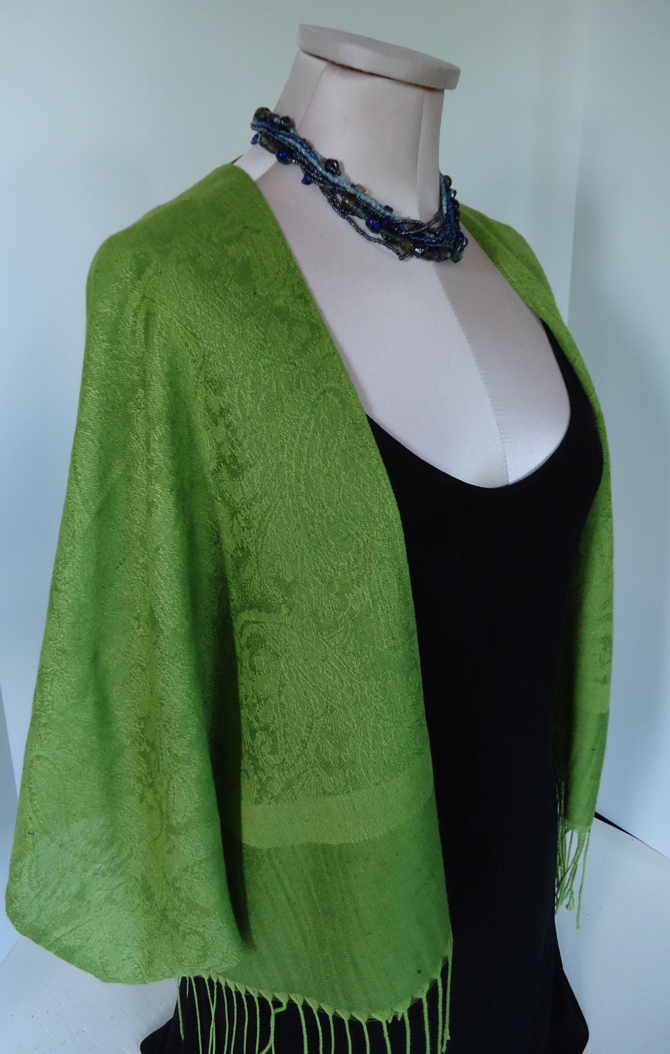 Cashmere & Silk Pashmina Scarf Wrap Free Flowing Jacket