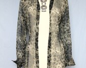 90s Duster Cardigan- Leopard, Hipster, Boho, Grunge, Goth, Urban Outfitters