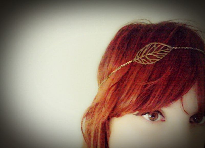 Chain Headpiece Boho Head Jewlry Bohemian Headband Boho Jewelry Boho Chic Bohemian leaf Head Jewelry Gypsy Headpeice