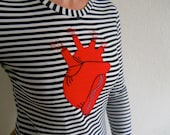 The Bleeding Heart  knit tunic