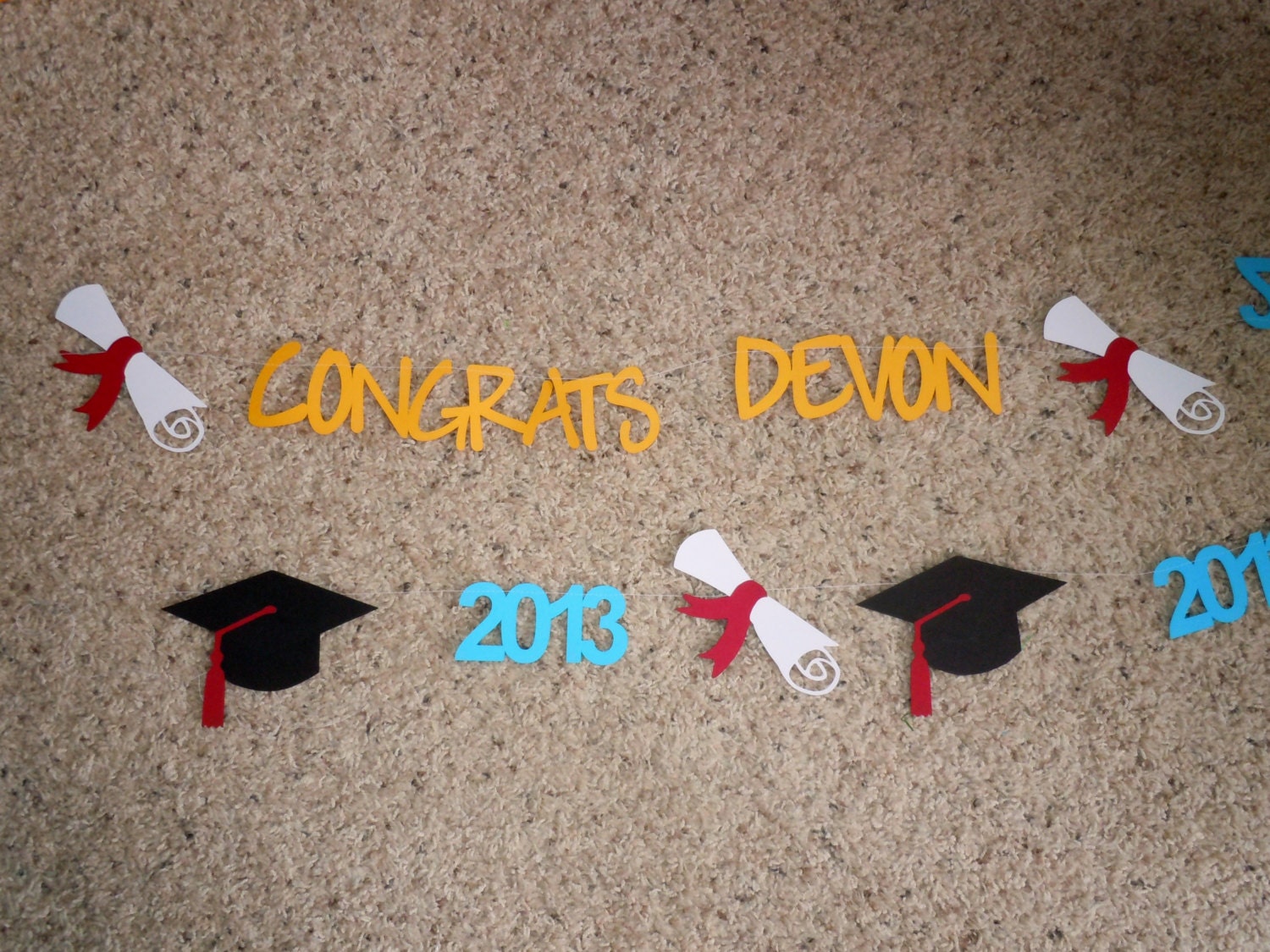 Class of 2013 Custom Graduation Banner - Choose Your Colors