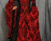 medieval renaissance VAMPIRE HALLOWEEN wedding handfasting dress custom made