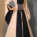 medieval renaissance LOTR  hooded dress hobbit custom made