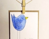 Handmade Happy Birthday Bird Card