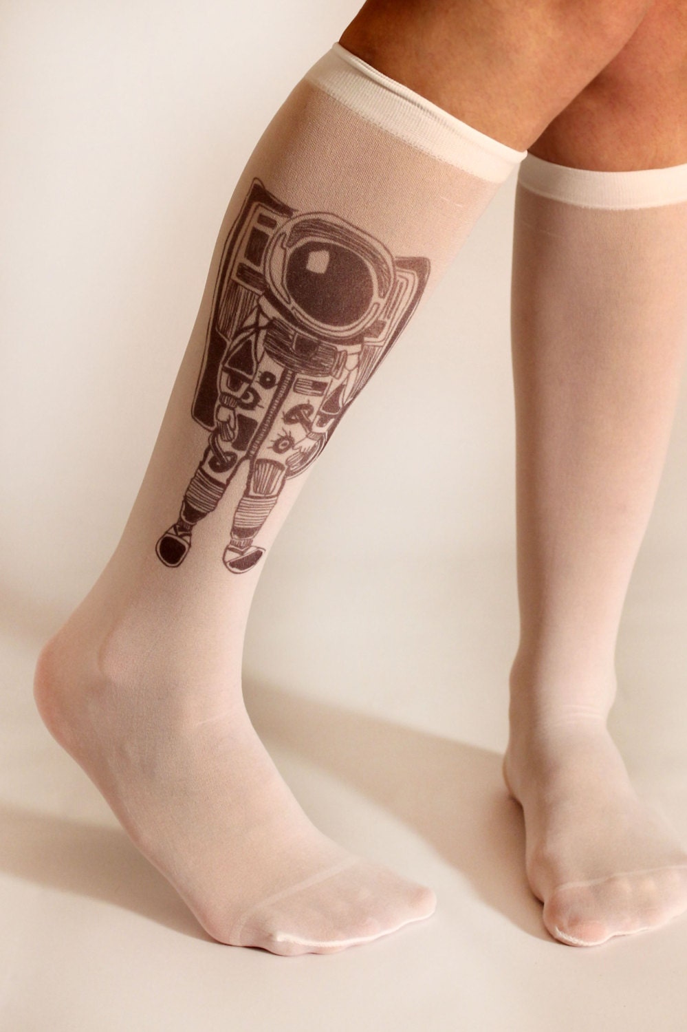 Printed Socks- Astronaut / space / moon / cosmonaut / Neil Armstrong