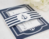 Nautical Wedding Invitation Suite // Deposit // Professionally Printed