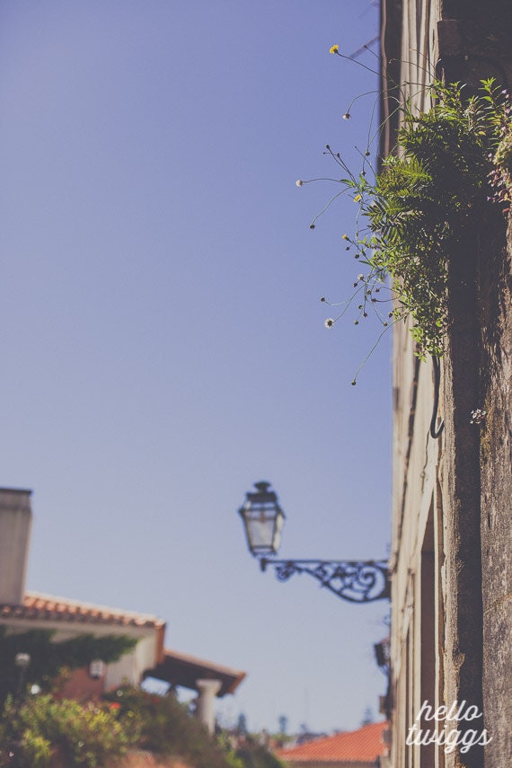 Travel Photography, European Photography, Black Lamp, Rustic Lamp Post, Romantic Travel Photo, Architecture, Traveling - Narrow