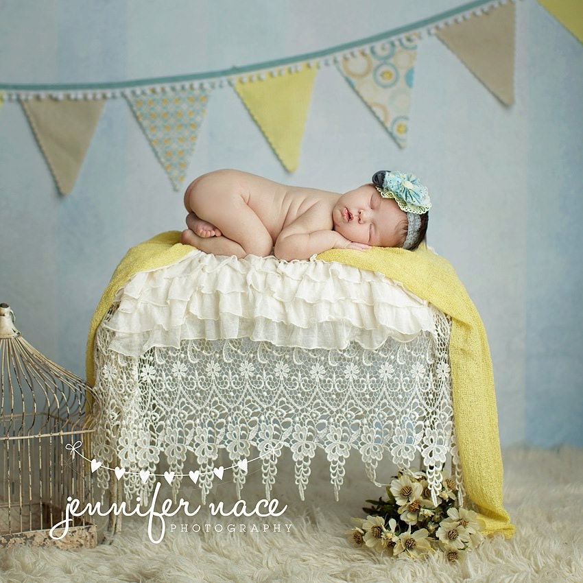 Mellow Yellow Fabric Banner-Bunting-Pennant-Garland-Sign-Photo Prop-Nursery-Birthday-Shower-Wedding-Decoration-Fabric Banner-Playroom-Banner