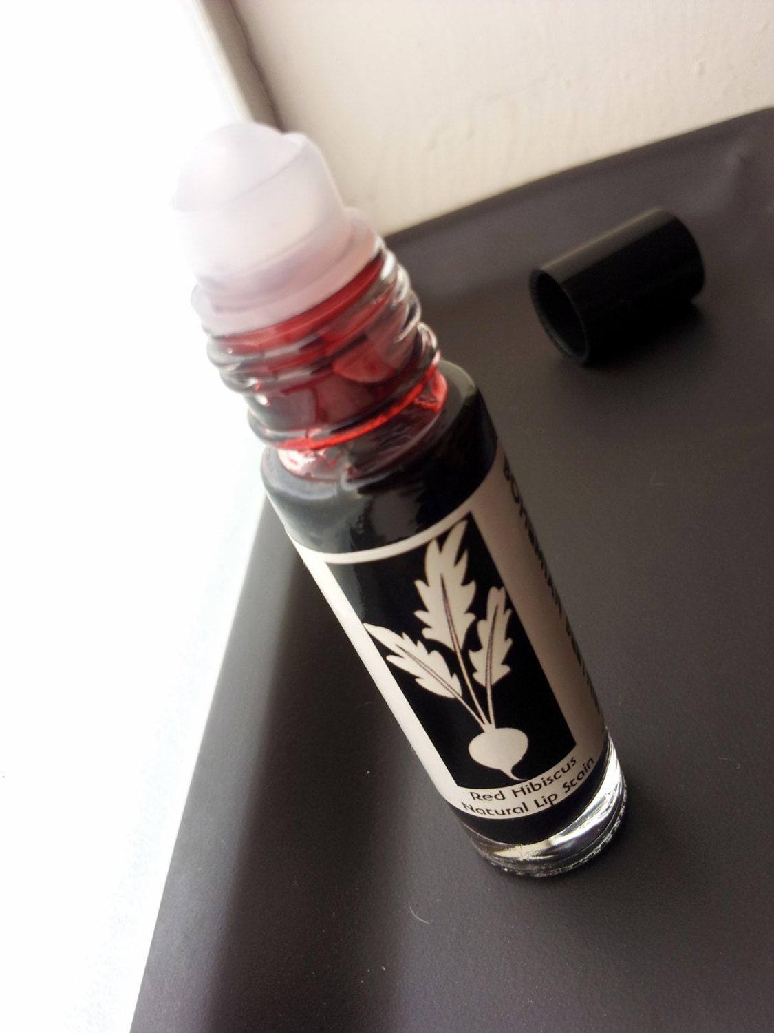 Organic Lip Stain Hibiscus Red Vegan