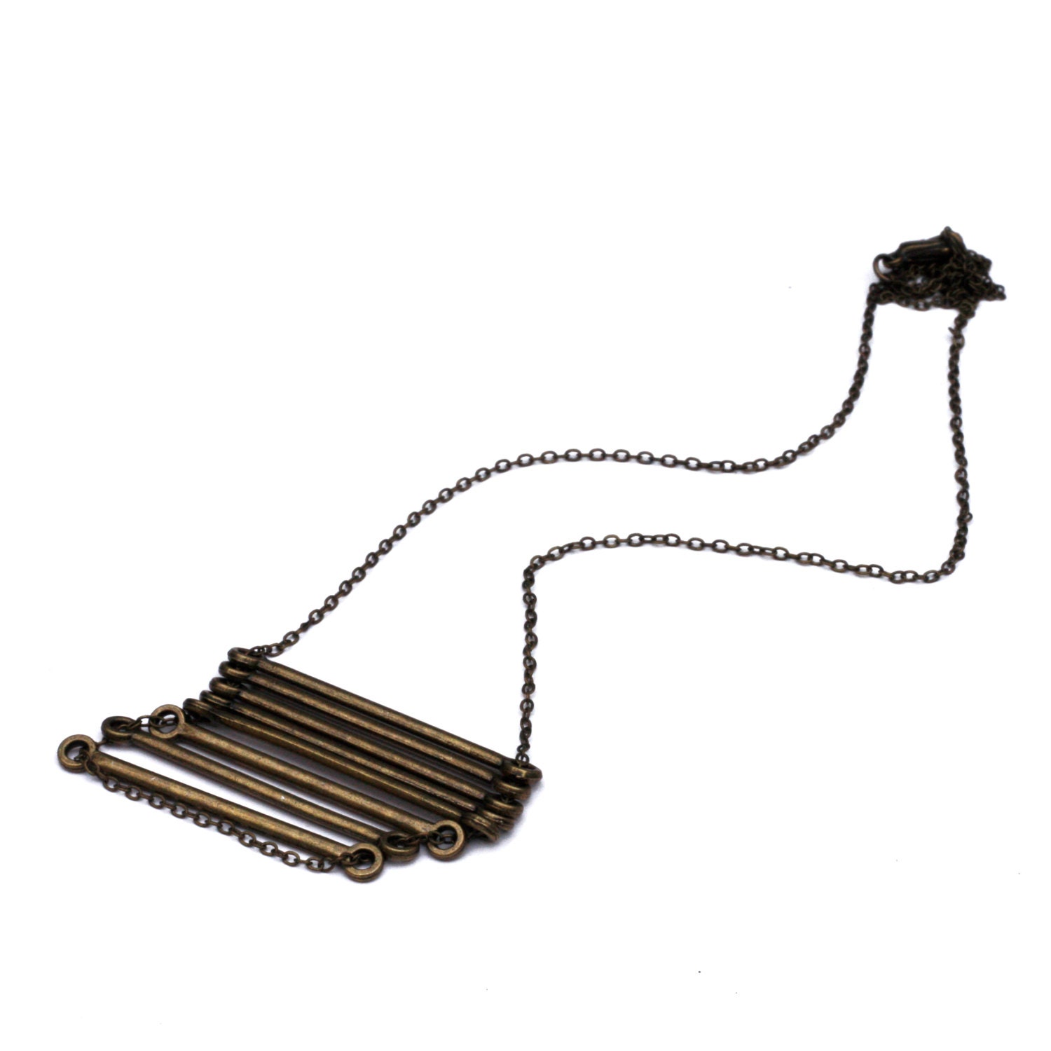 Brass Stack Bar Necklace