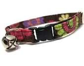 Cat Collar- Pink and Brown Mia Floral