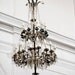Chandelier Photography - Italy Photograph - White Bronze Turquoise - Italian Home Decor - Wall Art - Elegant Glamorous Print - Travel Photo