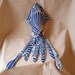 Navy Blue Seashell Waves Teeny Tiny Plush Squid - Stuffed Marine Animal