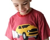 Boys Muscle Car Shirt Size 7 Hotwheels Birthday by TrashN2Tees