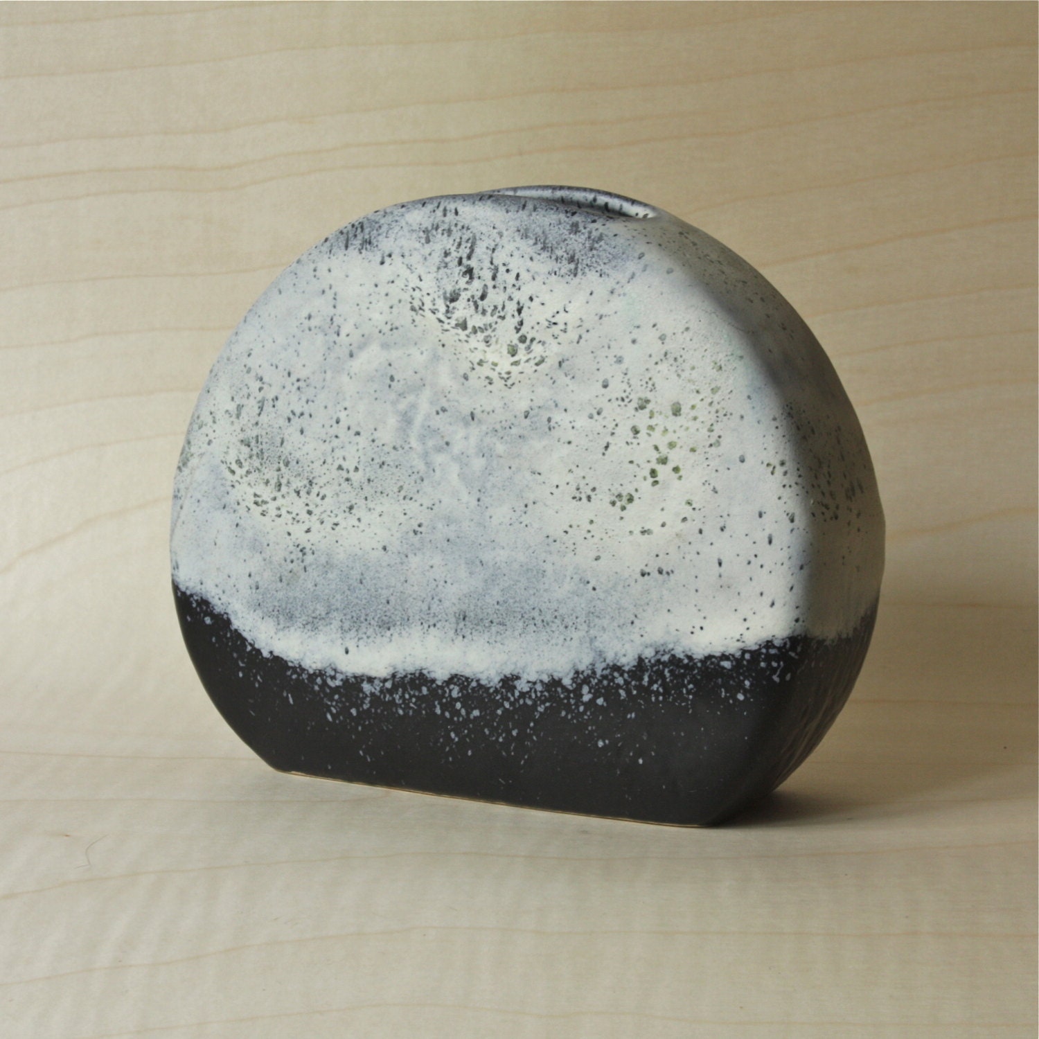 RARE West German Pottery Vase  "Polar" series by Dümler und Breiden in Black and White