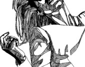 B&W Fashion Illustration - Kate by Paul Nelson-Esch