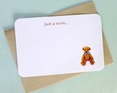Teddy Bear Note Cards - Just a Note - with envelopes