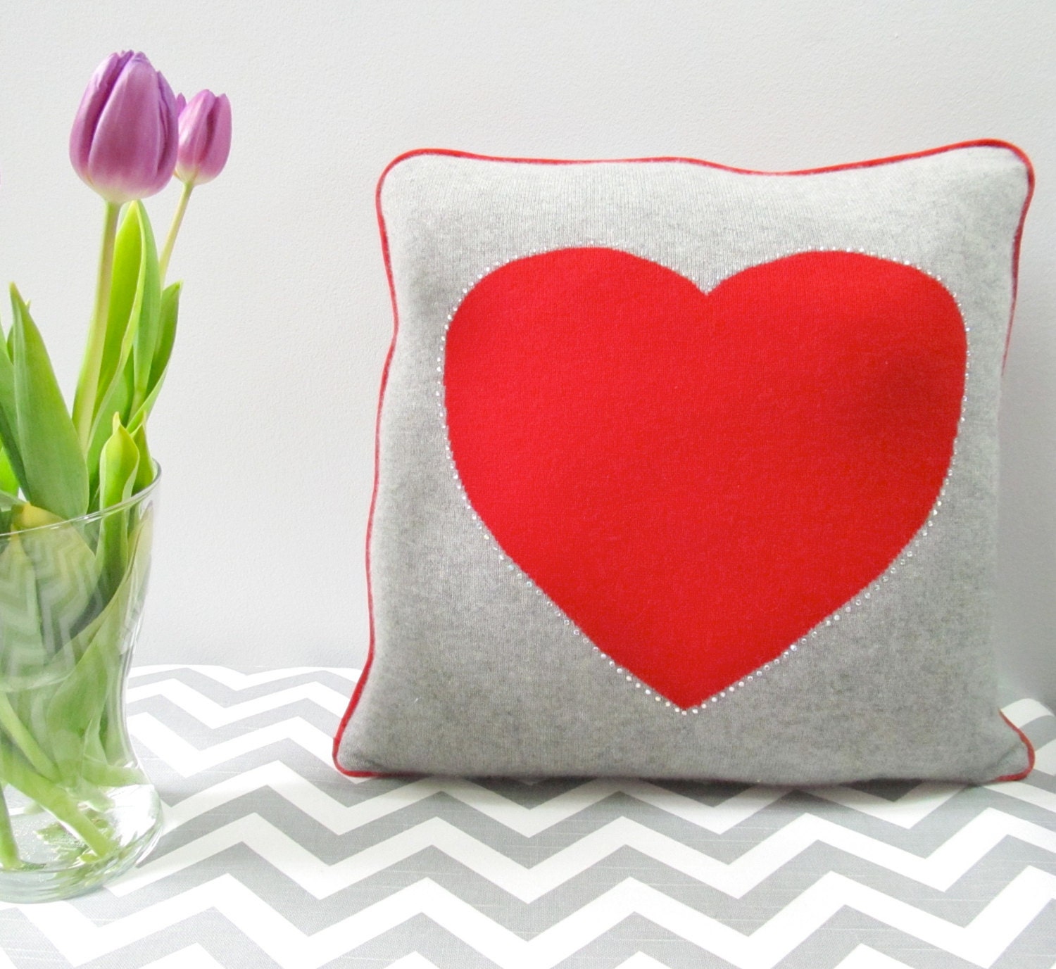 I Love You Cashmere Pillow 16" square - Super Soft