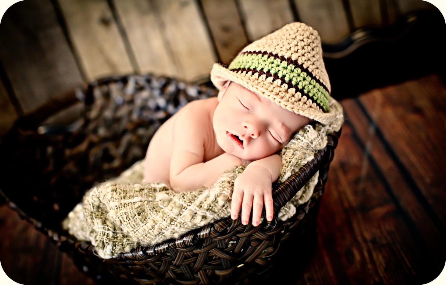 Newborn Photo Prop Baby Boy Fedora Hat