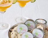 Wedding favor - colored margarita salt for destination wedding favor, beach wedding favor