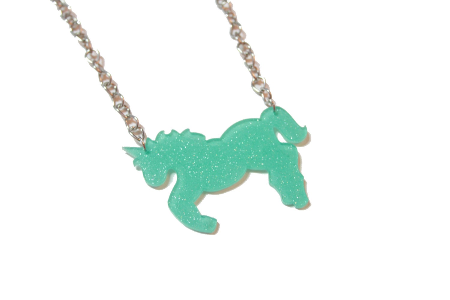 Mint Unicorn necklace FREE SHIPPING