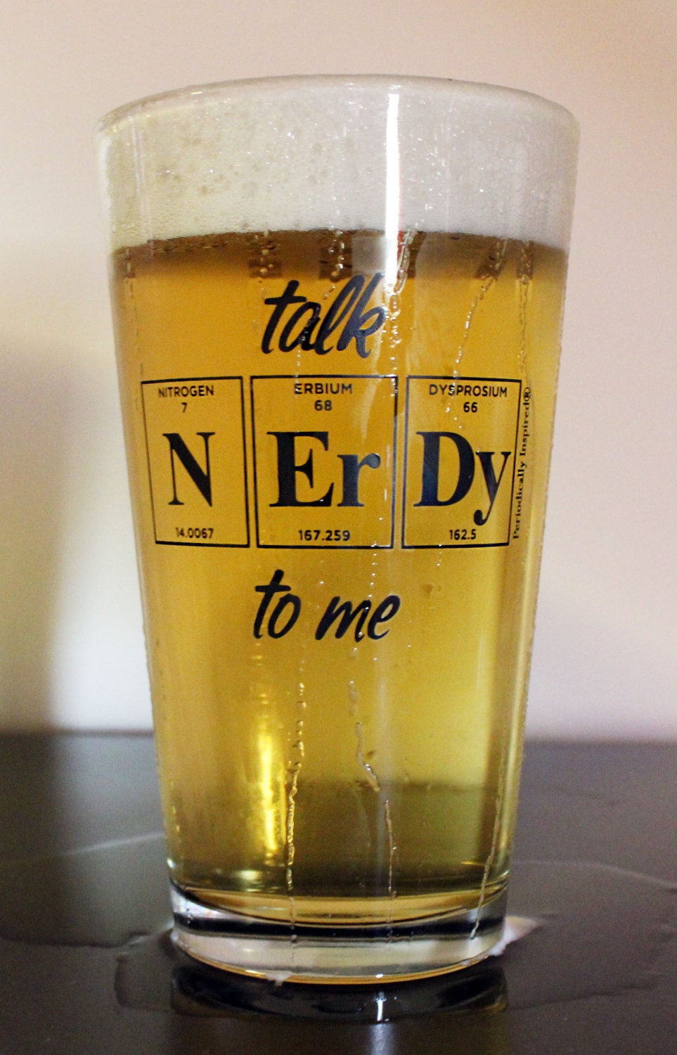 Periodic Table Pint Glass Set - Talk NERDY To Me Mixing Glasses by Periodically Inspired - Gifts For Geeky Graduate